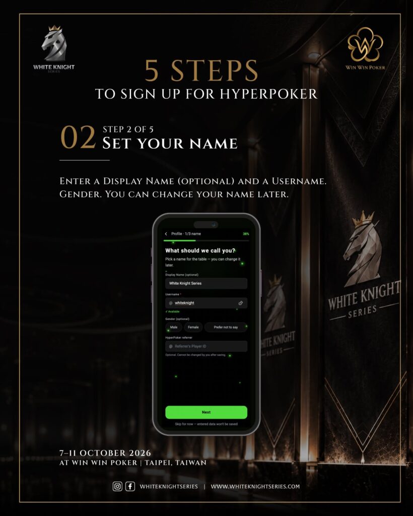 Hyperpoker-whiteknightseries step2